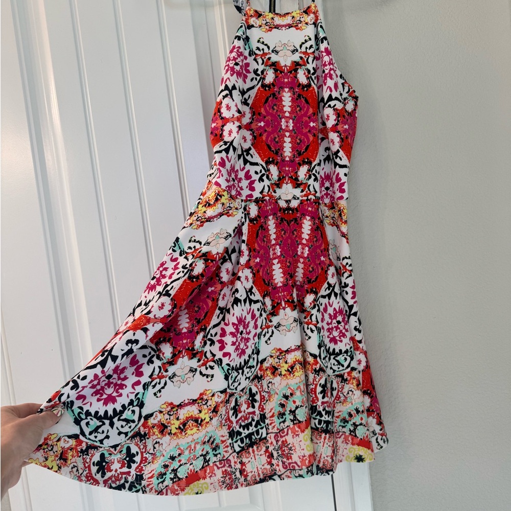 Floral Multicolor Sleeveless Dress
